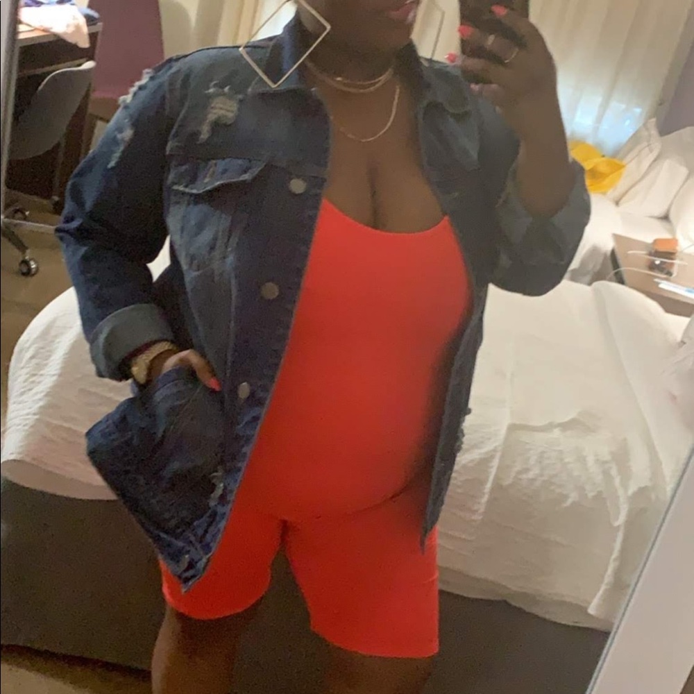 Neon Orange bodysuit